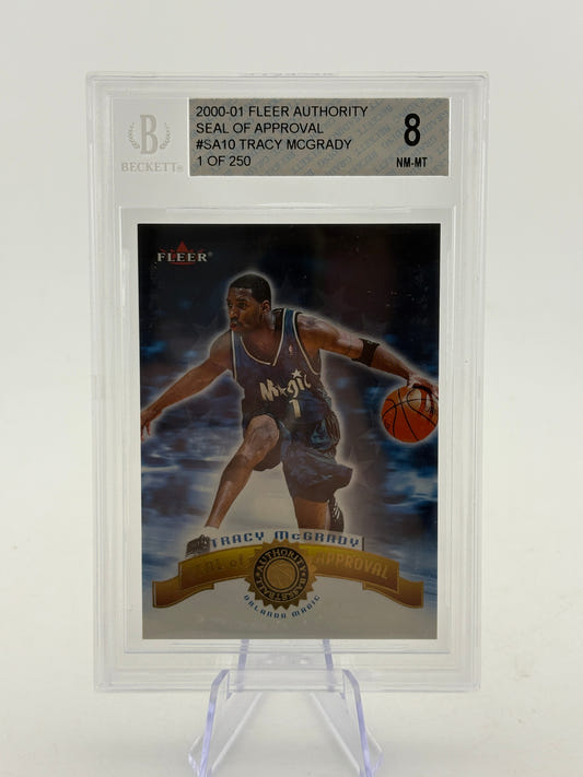 2000-01 Fleer Authority #SA10 Tracy Mcgrady 221/250 BGS 10 FRENLY BRICKS - Open 7 Days