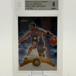 2000-01 Fleer Authority #SA10 Tracy Mcgrady 221/250 BGS 10 FRENLY BRICKS - Open 7 Days