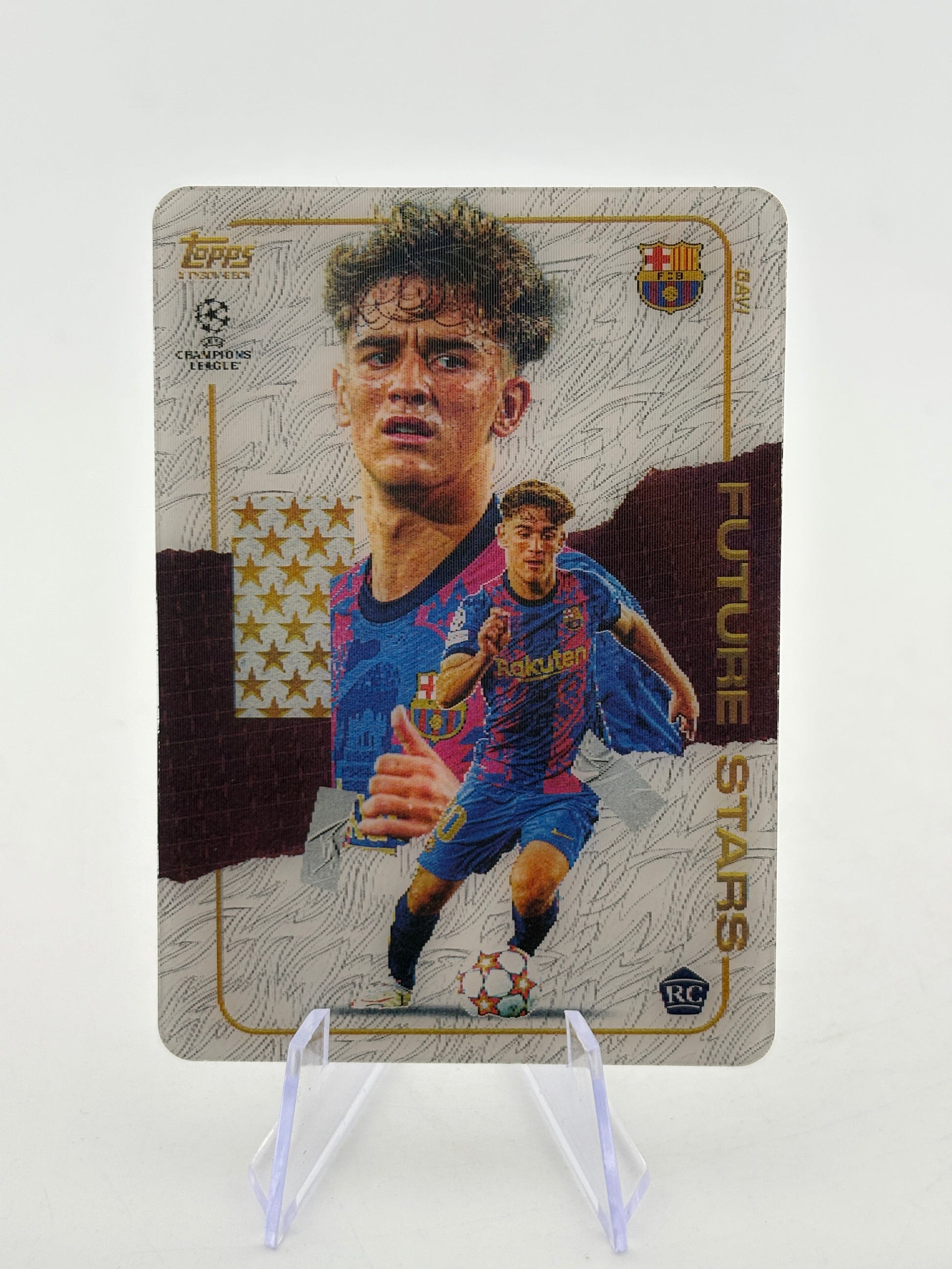 2021 Topps Barcelona x Tyson Beck - Gavi Future Stars Lenticular FRENLY BRICKS - Open 7 Days image 1