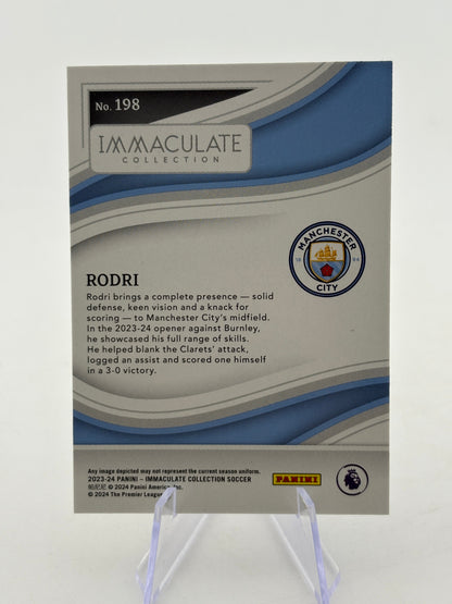 2023-24 Panini Immaculate Soccer - Rodri 18/60 #198 FRENLY BRICKS - Open 7 Days