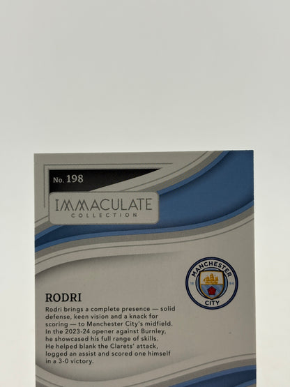 2023-24 Panini Immaculate Soccer - Rodri 18/60 #198 FRENLY BRICKS - Open 7 Days
