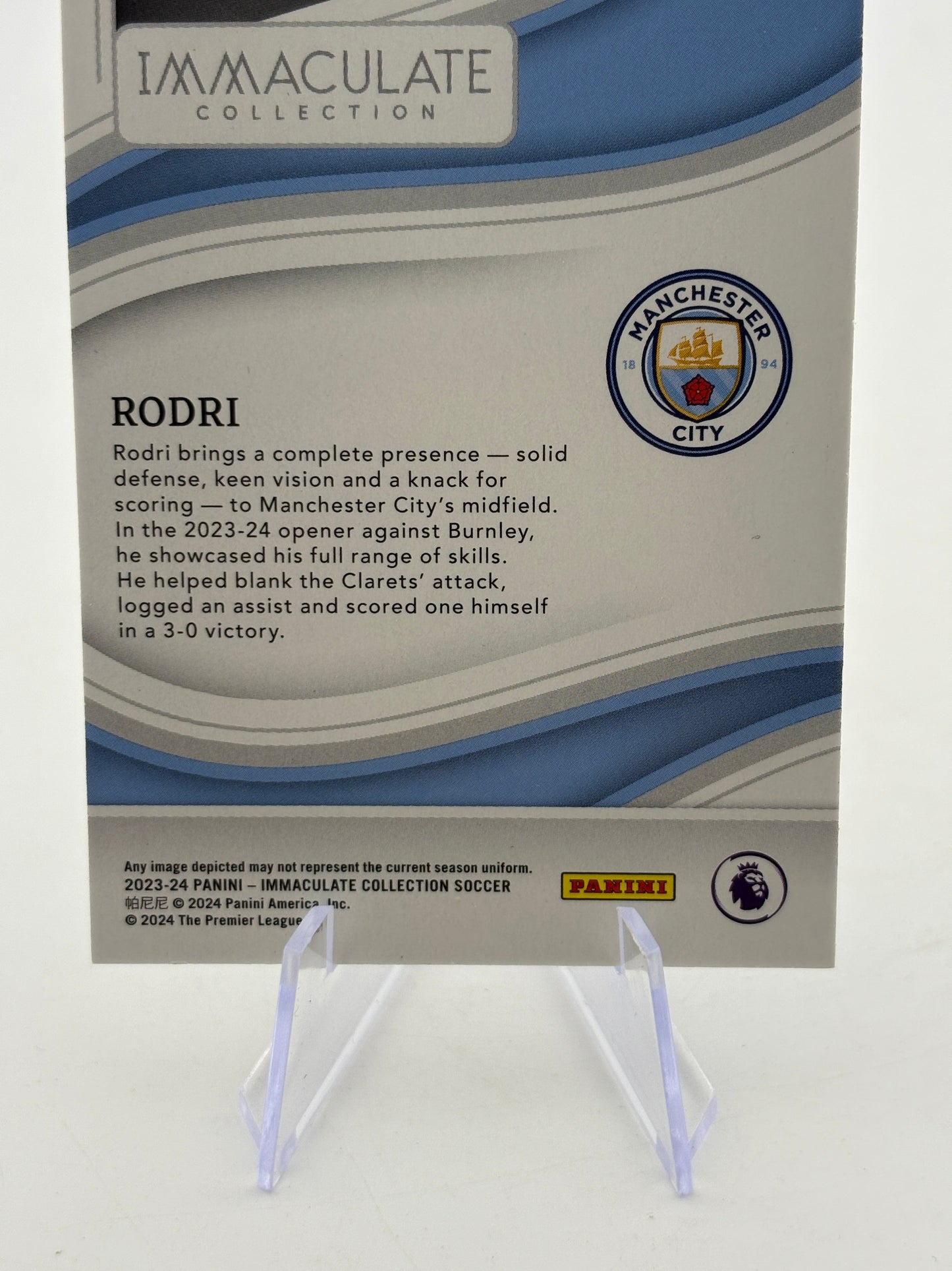 2023-24 Panini Immaculate Soccer - Rodri 18/60 #198 FRENLY BRICKS - Open 7 Days