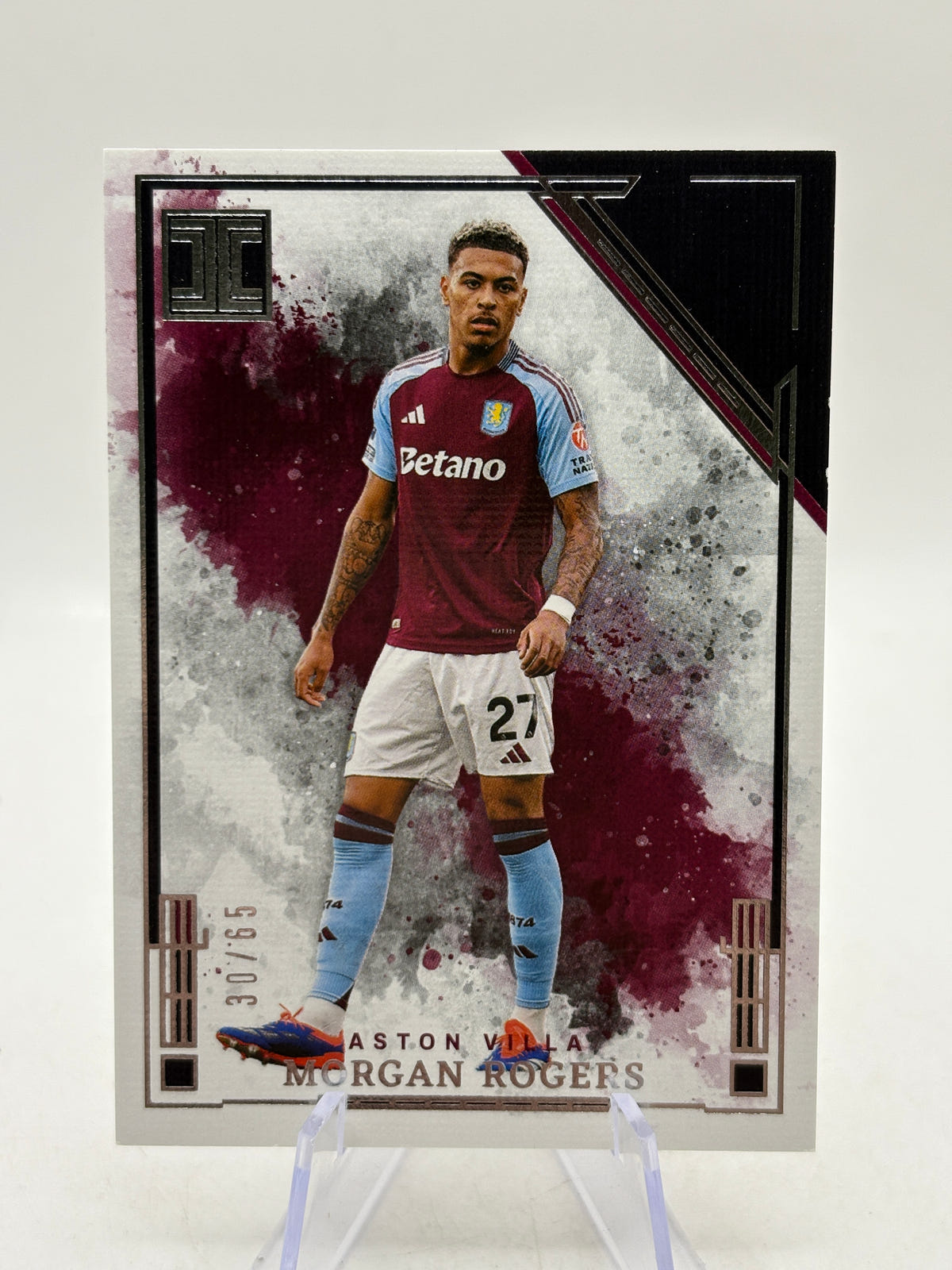 2024-25 Panini Impeccable Premier League Soccer - #8 Morgan Rogers /65 image 1