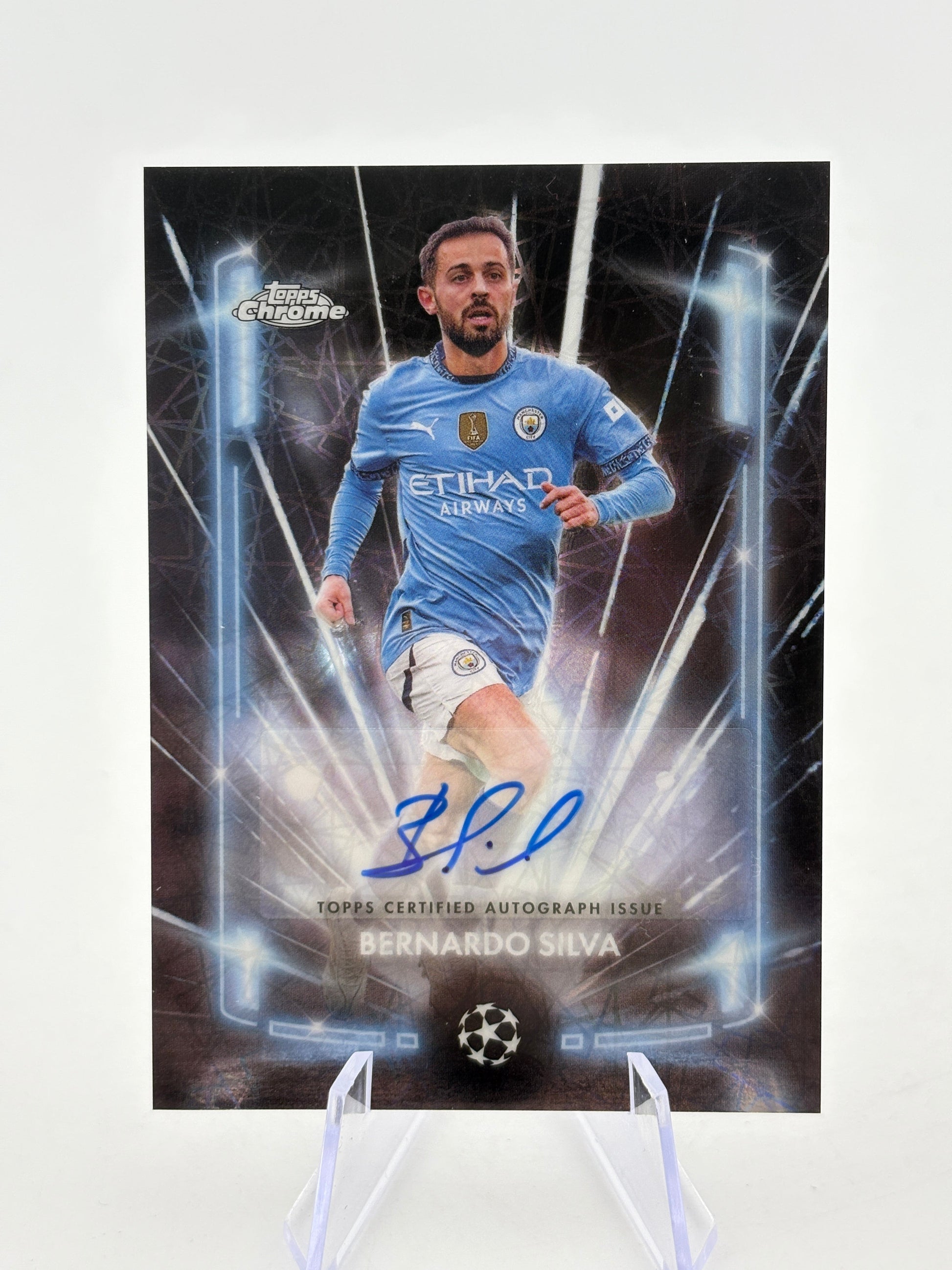 2025 Topps Chrome - Bernado Silva Auto #BLA-BE Black Lazer FRENLY BRICKS - Open 7 Days