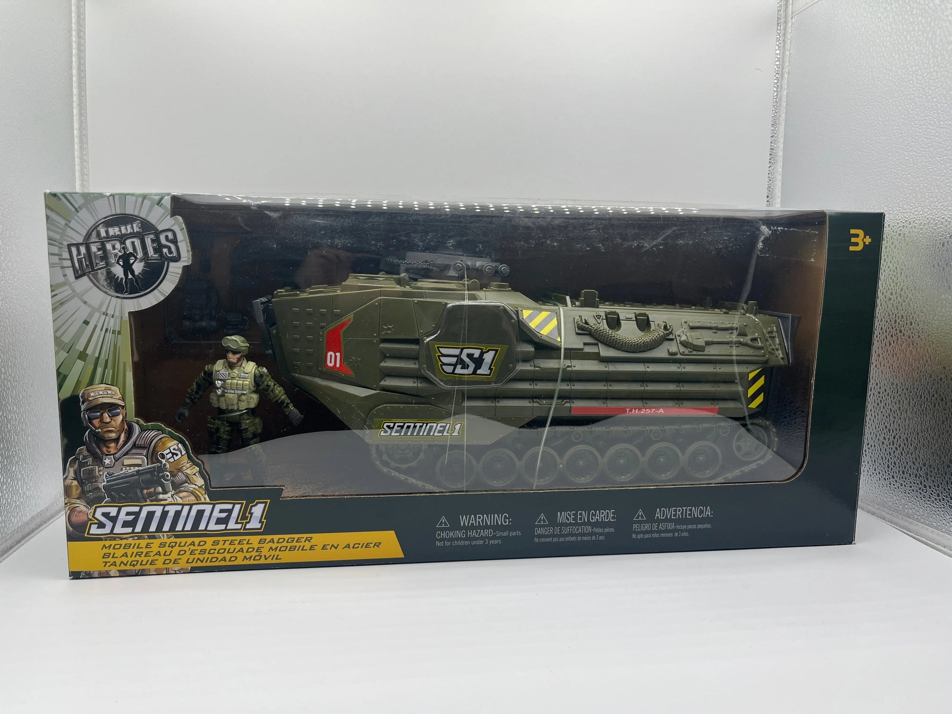 Toys R Us 2008  Chap Mei True Heroes 1:18 Sentinel 1 Mobile Squad Steel Badger FRENLY BRICKS - Open 7 Days