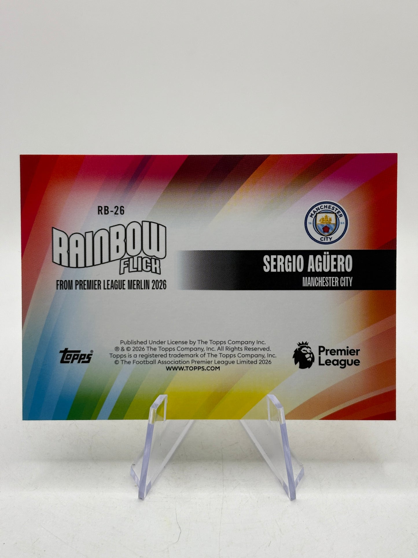 2025-26 Merlin Premier League - RB-26 Sergio Aguero Rainbow Flick SP