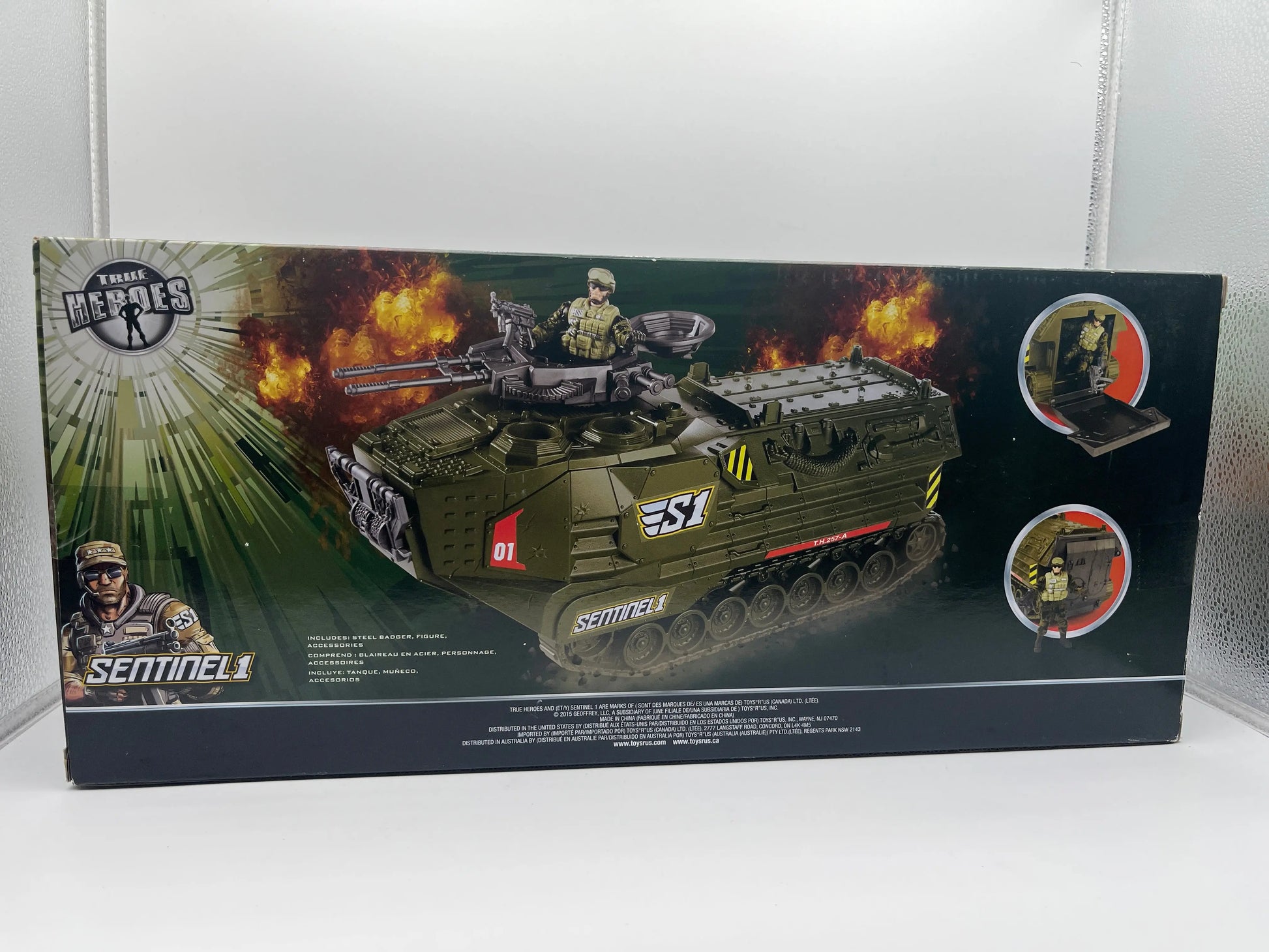 Toys R Us 2008  Chap Mei True Heroes 1:18 Sentinel 1 Mobile Squad Steel Badger FRENLY BRICKS - Open 7 Days