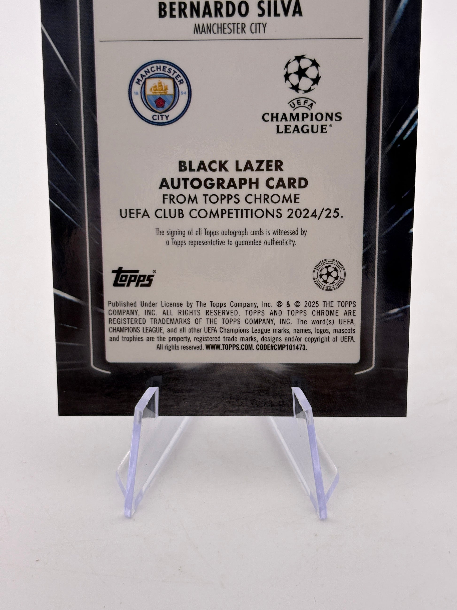 2025 Topps Chrome - Bernado Silva Auto #BLA-BE Black Lazer FRENLY BRICKS - Open 7 Days