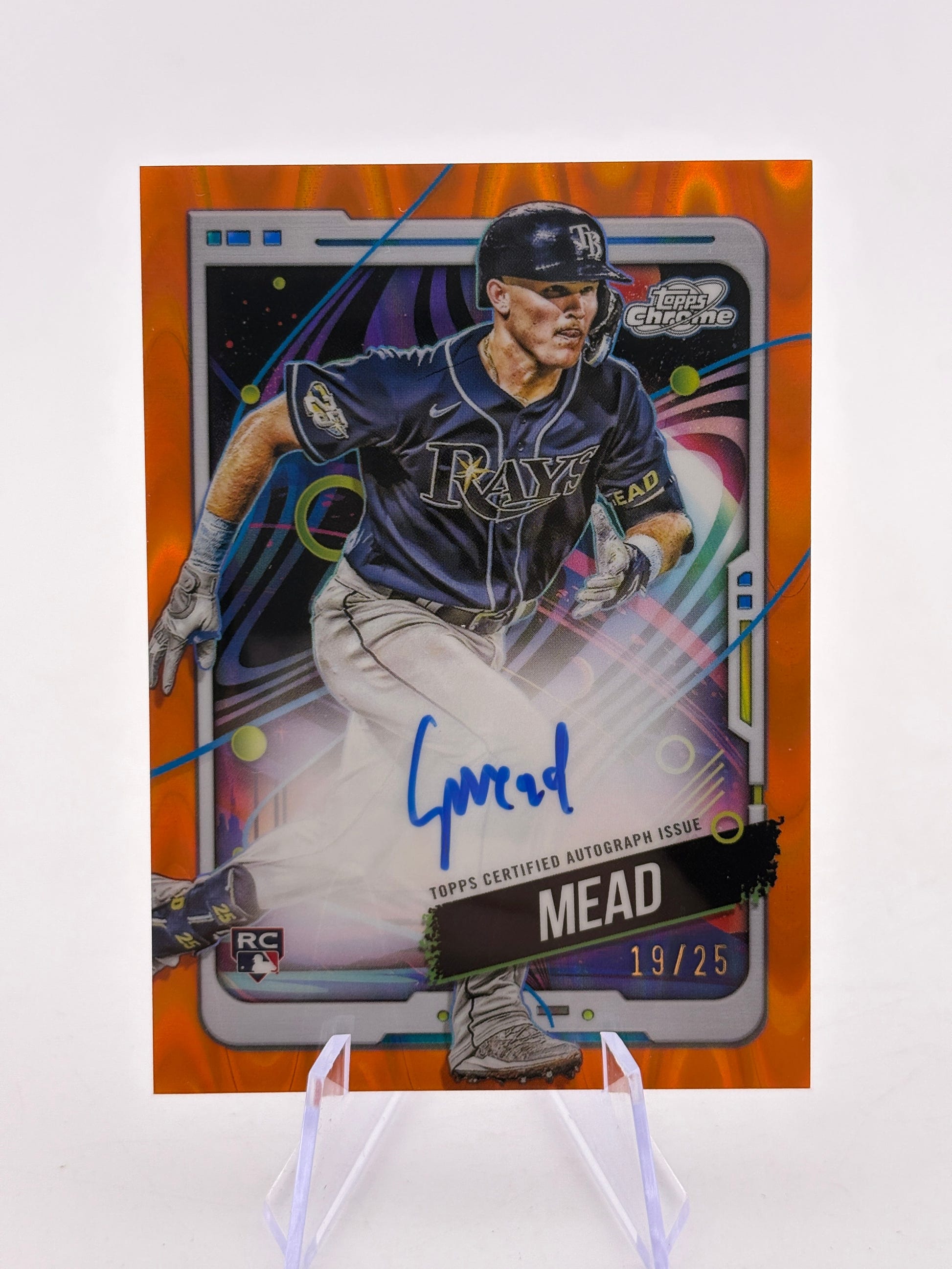 2024 Topps Cosmic Chrome Baseball - Curtis Mead Auto /25 Rookie Auto FRENLY BRICKS - Open 7 Days image 1