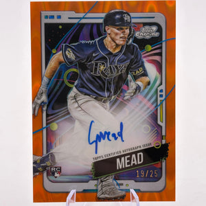2024 Topps Cosmic Chrome Baseball - Curtis Mead Auto /25 Rookie Auto FRENLY BRICKS - Open 7 Days