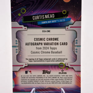 2024 Topps Cosmic Chrome Baseball - Curtis Mead Auto /25 Rookie Auto FRENLY BRICKS - Open 7 Days