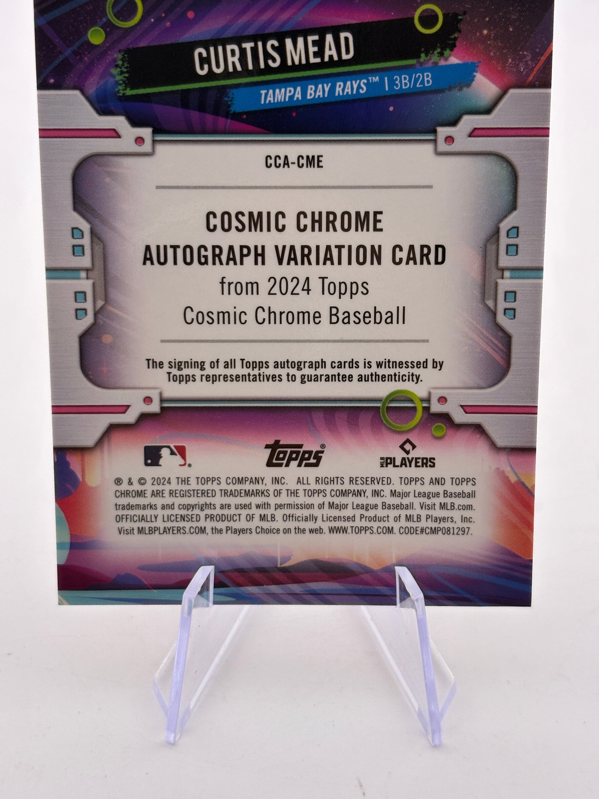 2024 Topps Cosmic Chrome Baseball - Curtis Mead Auto /25 Rookie Auto FRENLY BRICKS - Open 7 Days