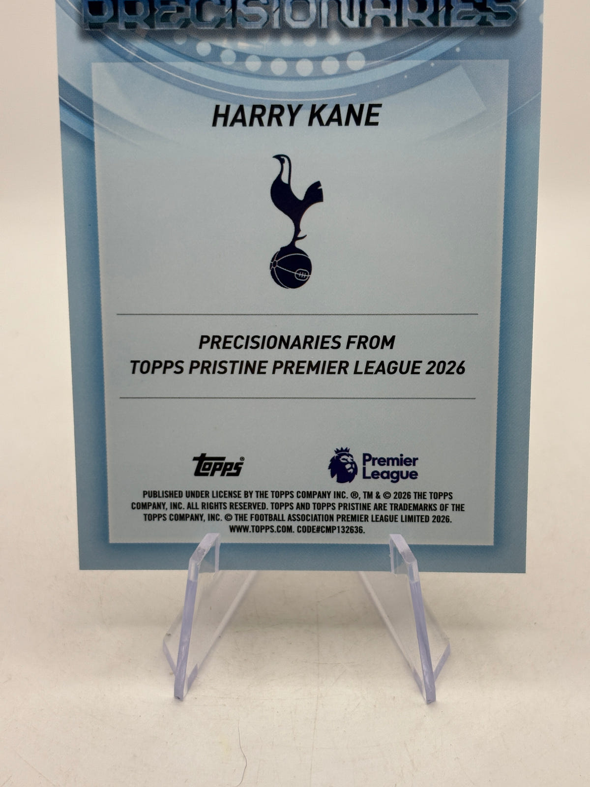 2026 Topps Pristine Premier League PC-46 Harry Kane Precisionaries, photo 4 image 4