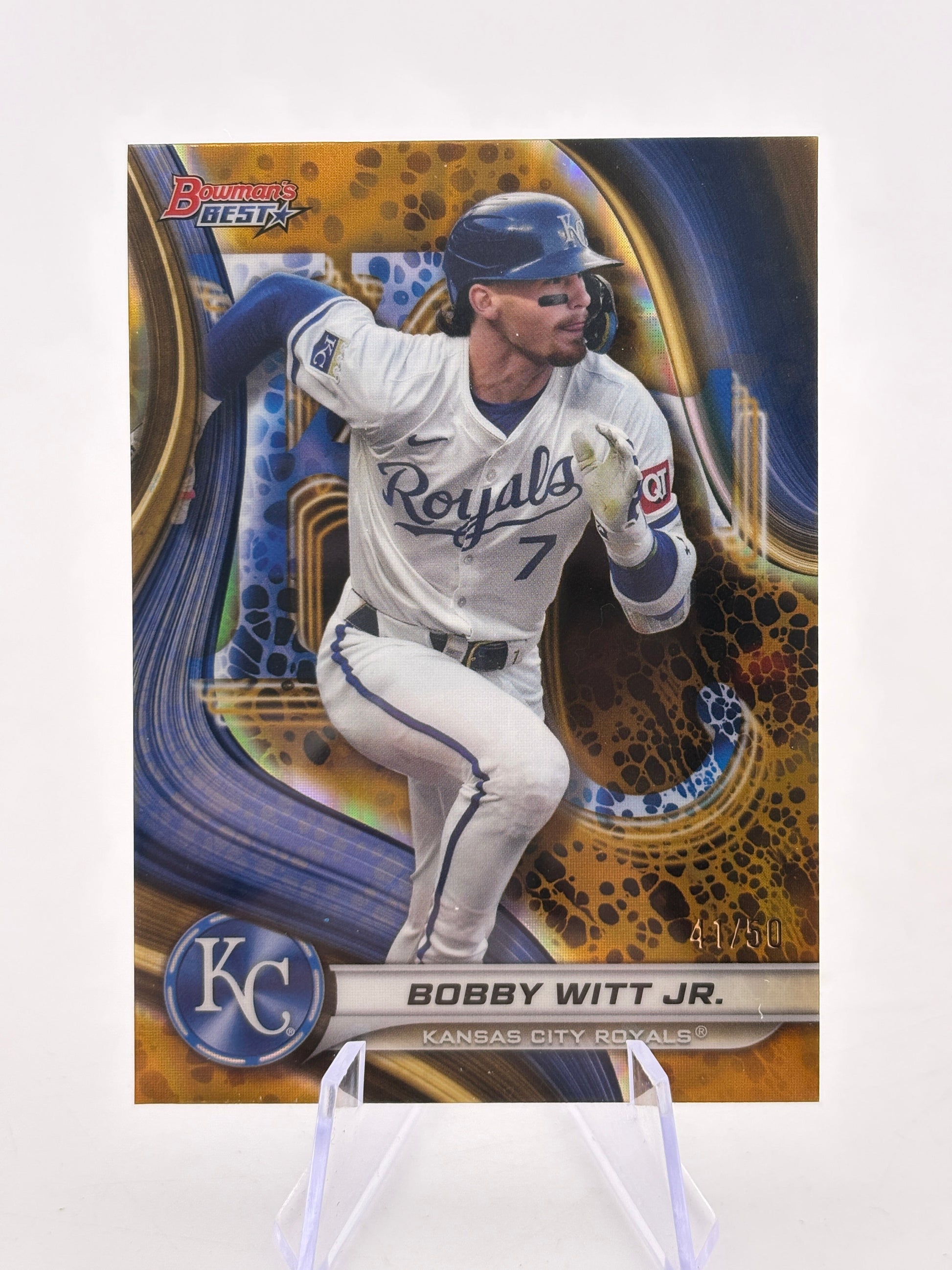 2024 Bowman's Best - Bobby Witt Jr. #30 Gold Refractor /50 FRENLY BRICKS - Open 7 Days