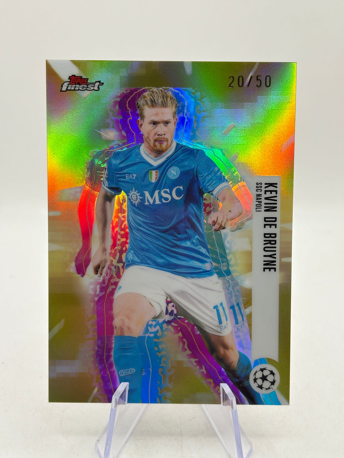 2025-26 Topps Finest UEFA - Kevin De Bruyne Hologlow SP 20/50 image 1