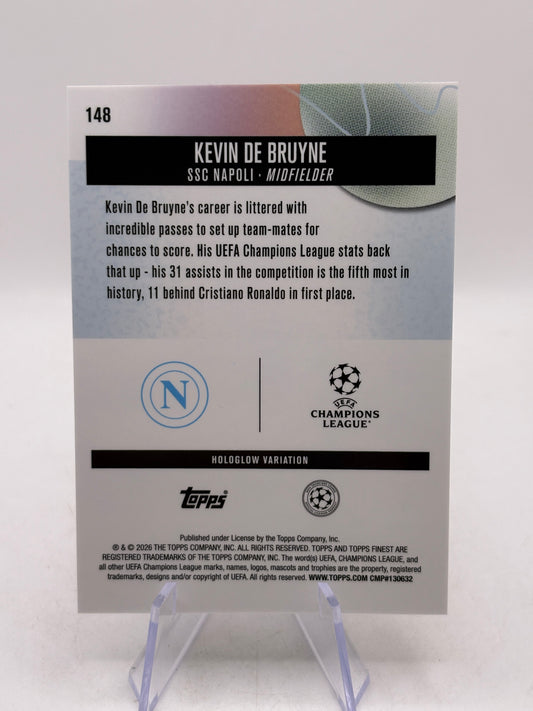 2025-26 Topps Finest UEFA - Kevin De Bruyne Hologlow SP 20/50