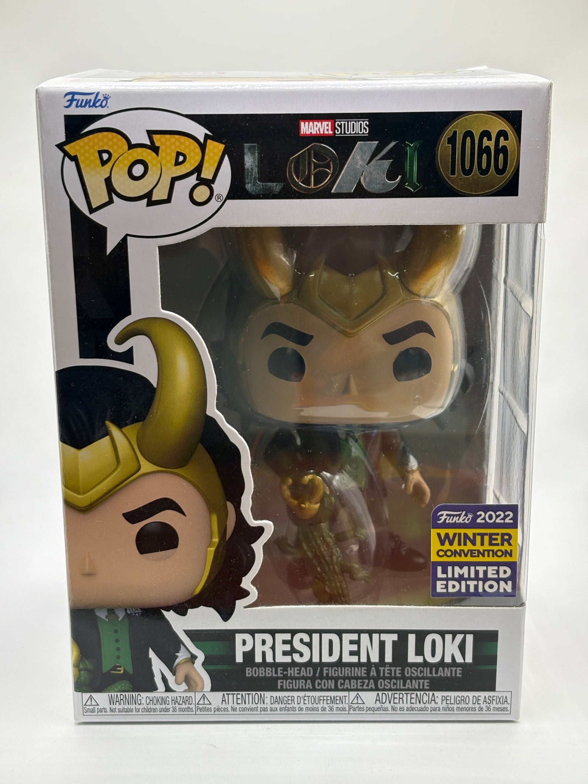 Funko POP! Marvel Loki #1066 President Loki 2022 Winter Convention FRENLY BRICKS - Open 7 Days