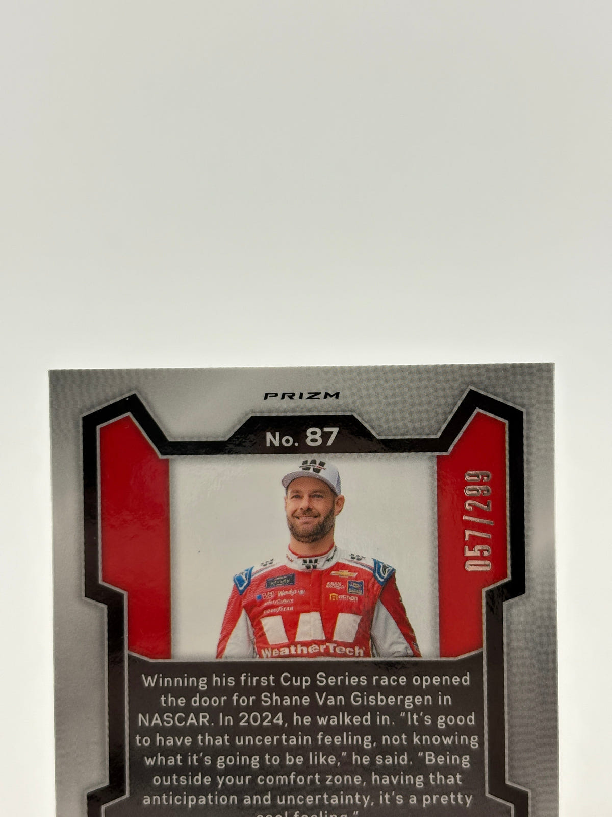 2024 Panini Prizm Racing - Shane Van Gisbergen Red /299 FRENLY BRICKS - Open 7 Days image 3