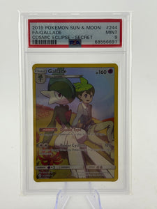 2019 Pokemon TCG Cosmic Eclipse - Gallade 244/236 Full Art Secret PSA 9