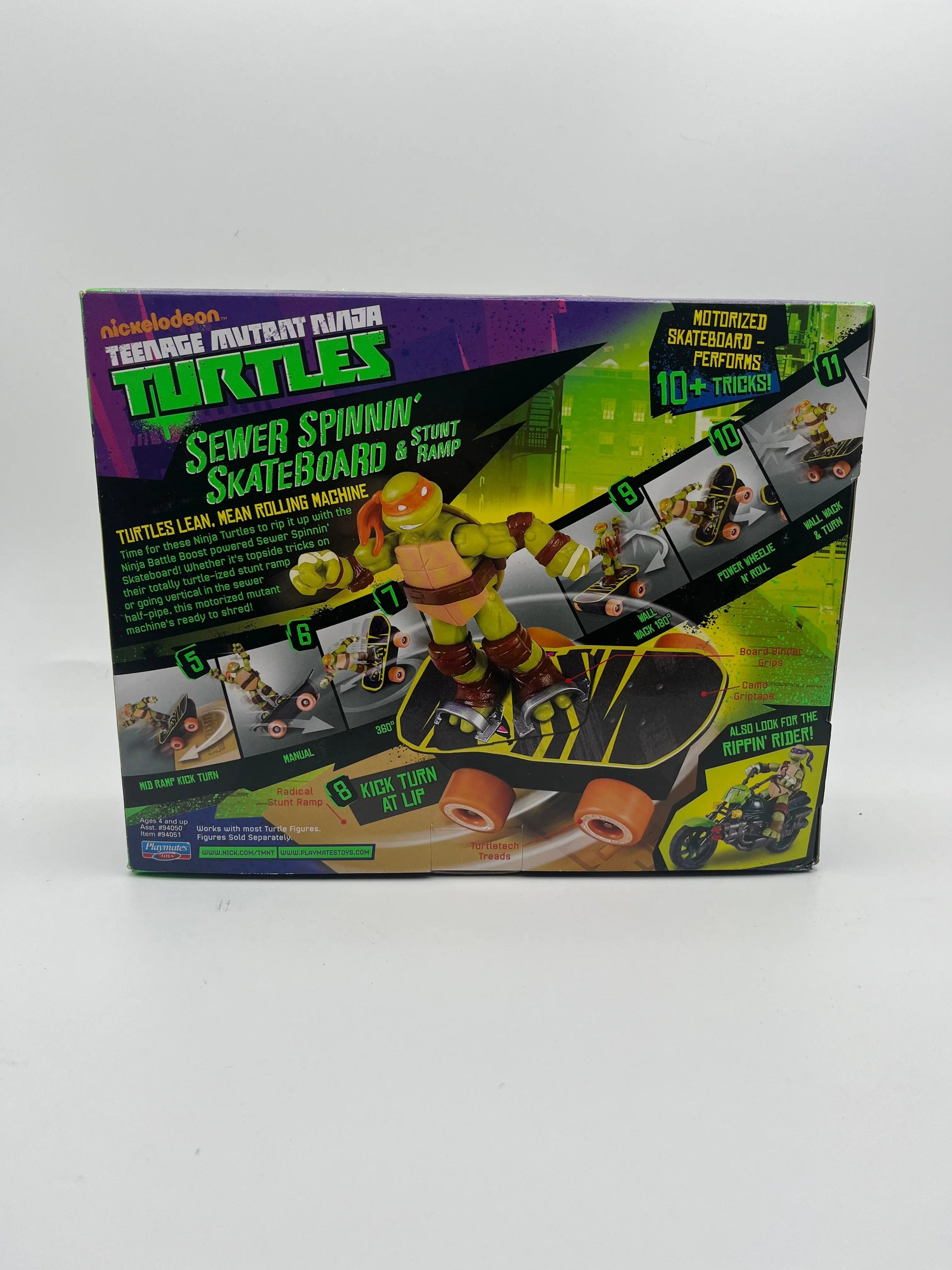 Teenage Mutant Ninja Turtles - Sewer Spinnin' Skateboard & Stunt Ramp FRENLY BRICKS - Open 7 Days