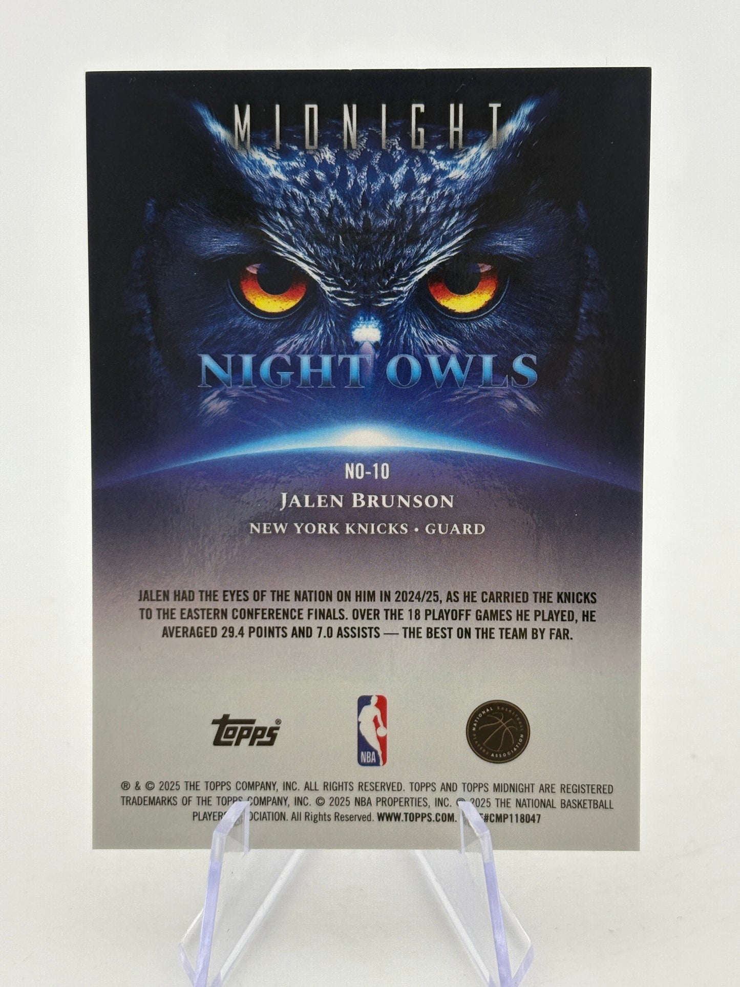 2024-25 Topps Midnight - Jalen Brunson #10 22/99 FRENLY BRICKS - Open 7 Days