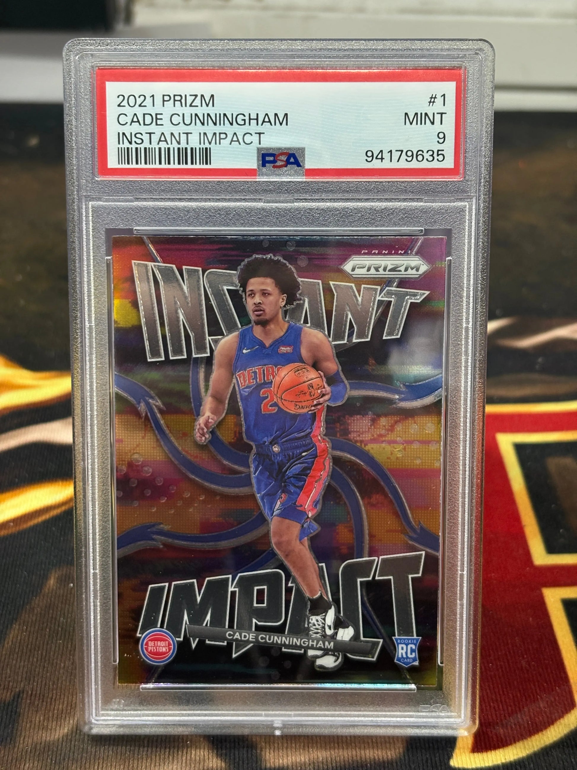 2021-22 Panini Prizm Cade Cunningham Instant Impact Rookie RC PSA 9 FRENLY BRICKS - Open 7 Days