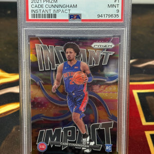 2021-22 Panini Prizm Cade Cunningham Instant Impact Rookie RC PSA 9 FRENLY BRICKS - Open 7 Days