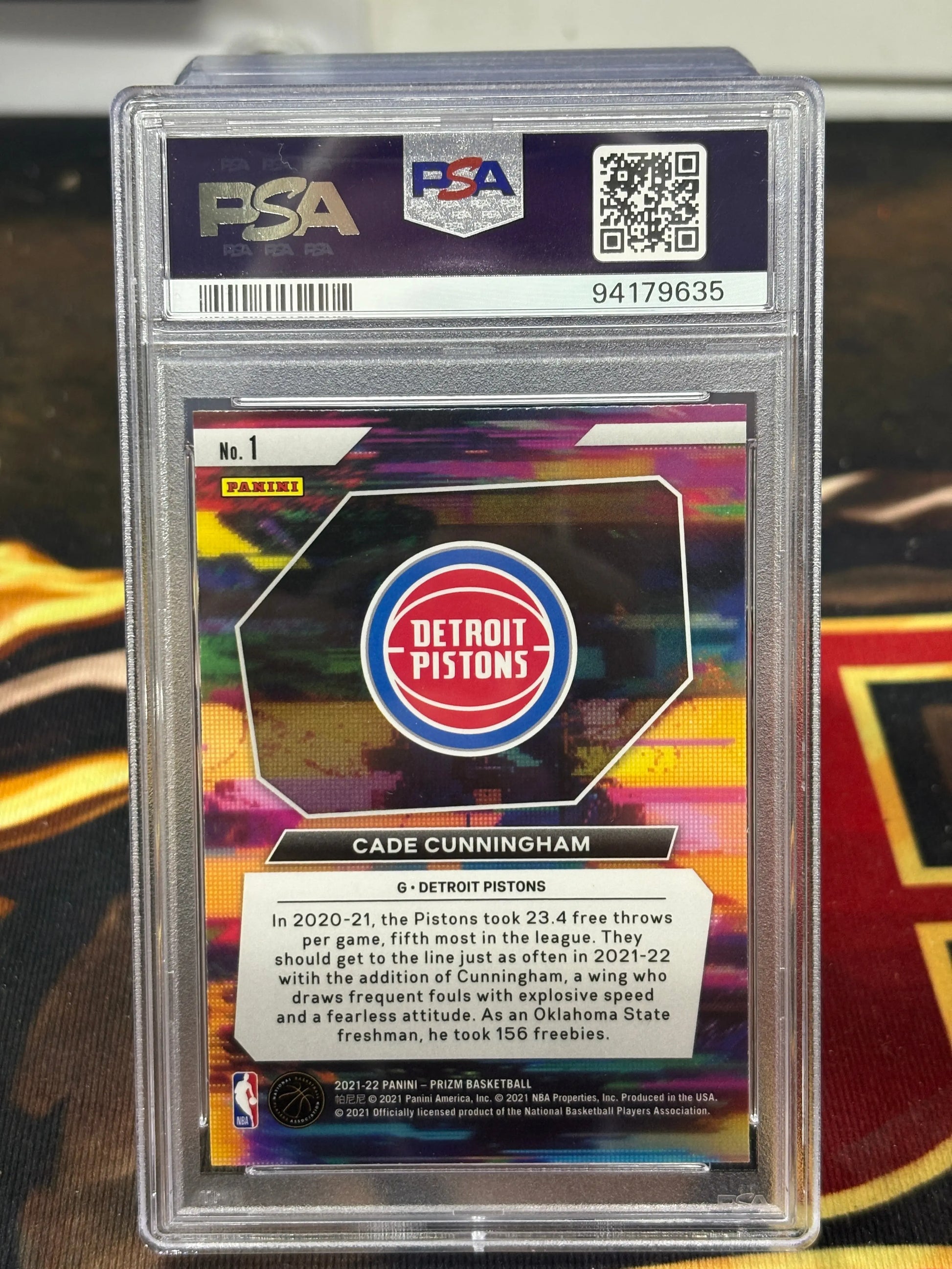 2021-22 Panini Prizm Cade Cunningham Instant Impact Rookie RC PSA 9 FRENLY BRICKS - Open 7 Days