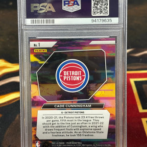 2021-22 Panini Prizm Cade Cunningham Instant Impact Rookie RC PSA 9 FRENLY BRICKS - Open 7 Days