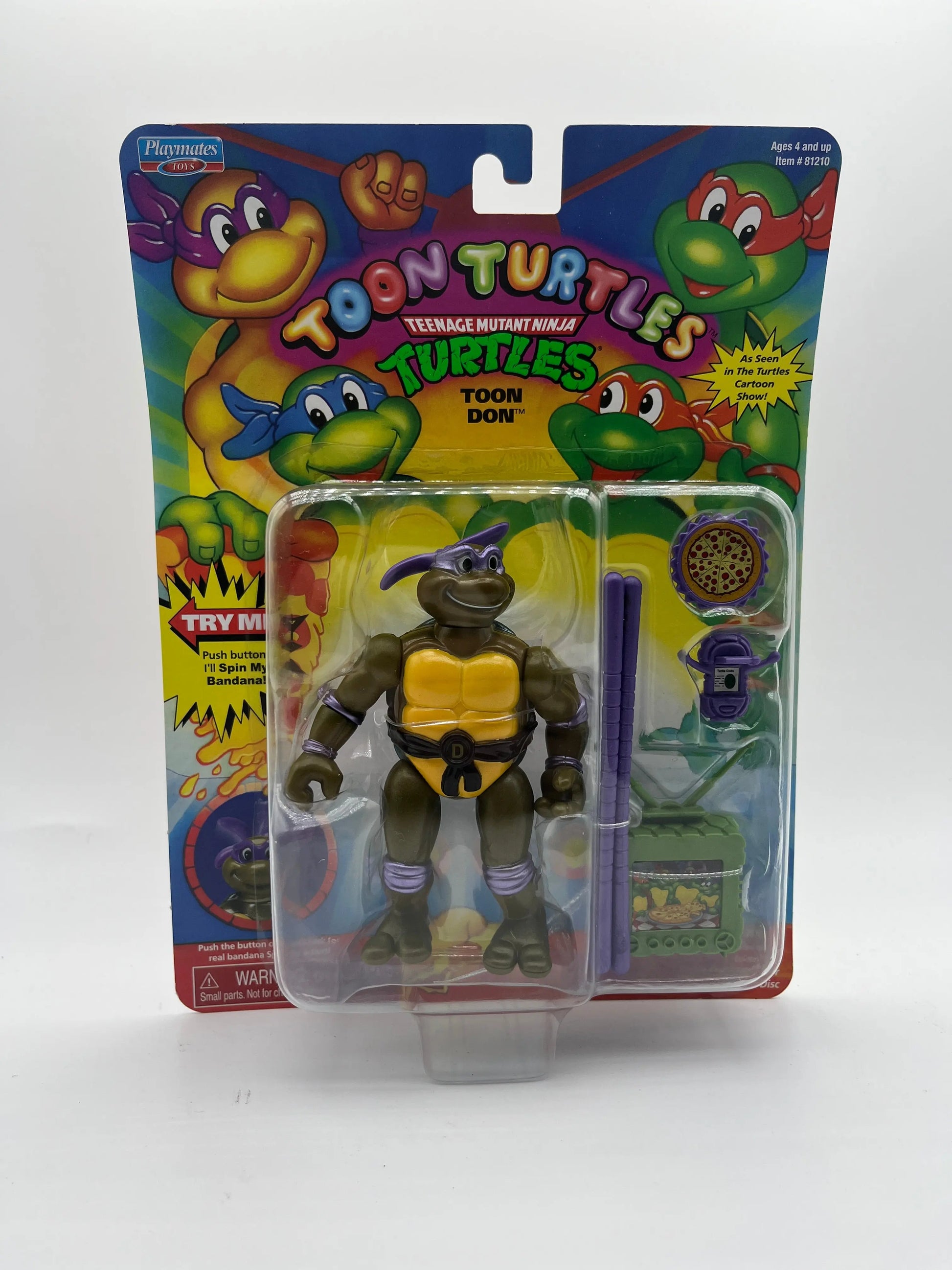 Teenage Mutant Ninja Turtles Classic Collection 4.5 inch Toon Donatello TMNT FRENLY BRICKS - Open 7 Days