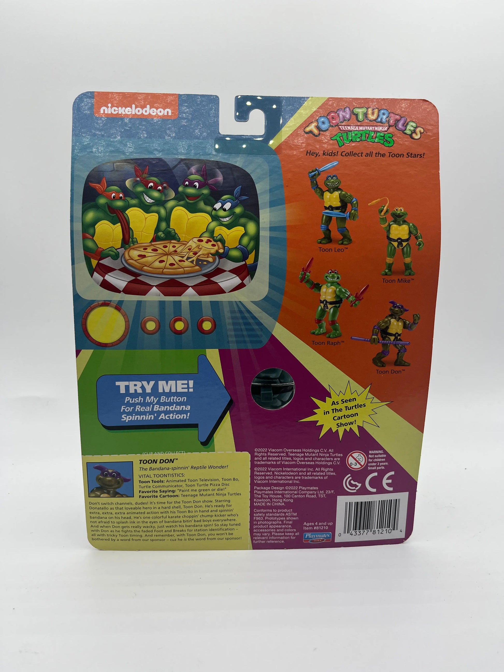Teenage Mutant Ninja Turtles Classic Collection 4.5 inch Toon Donatello TMNT FRENLY BRICKS - Open 7 Days