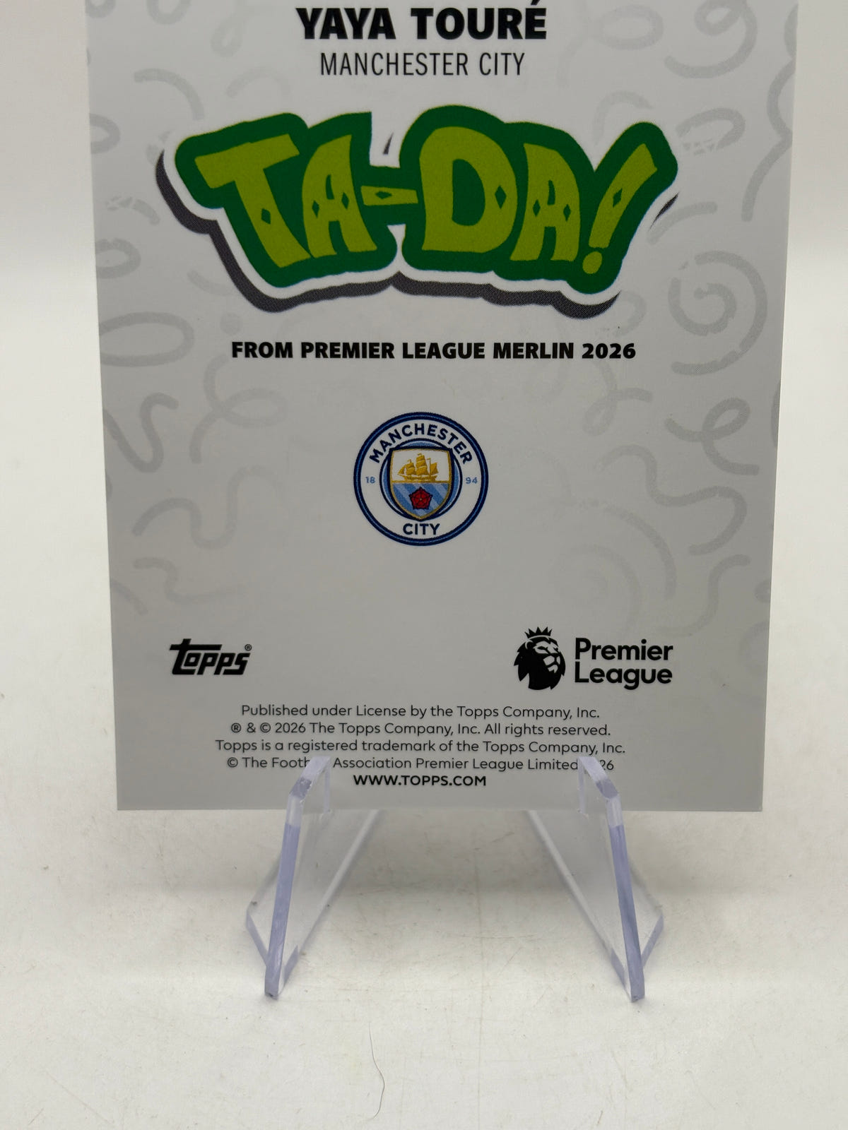 2026 Topps Merlin - Ta-Da! Yaya Toure /75 TD-33, photo 4 image 4