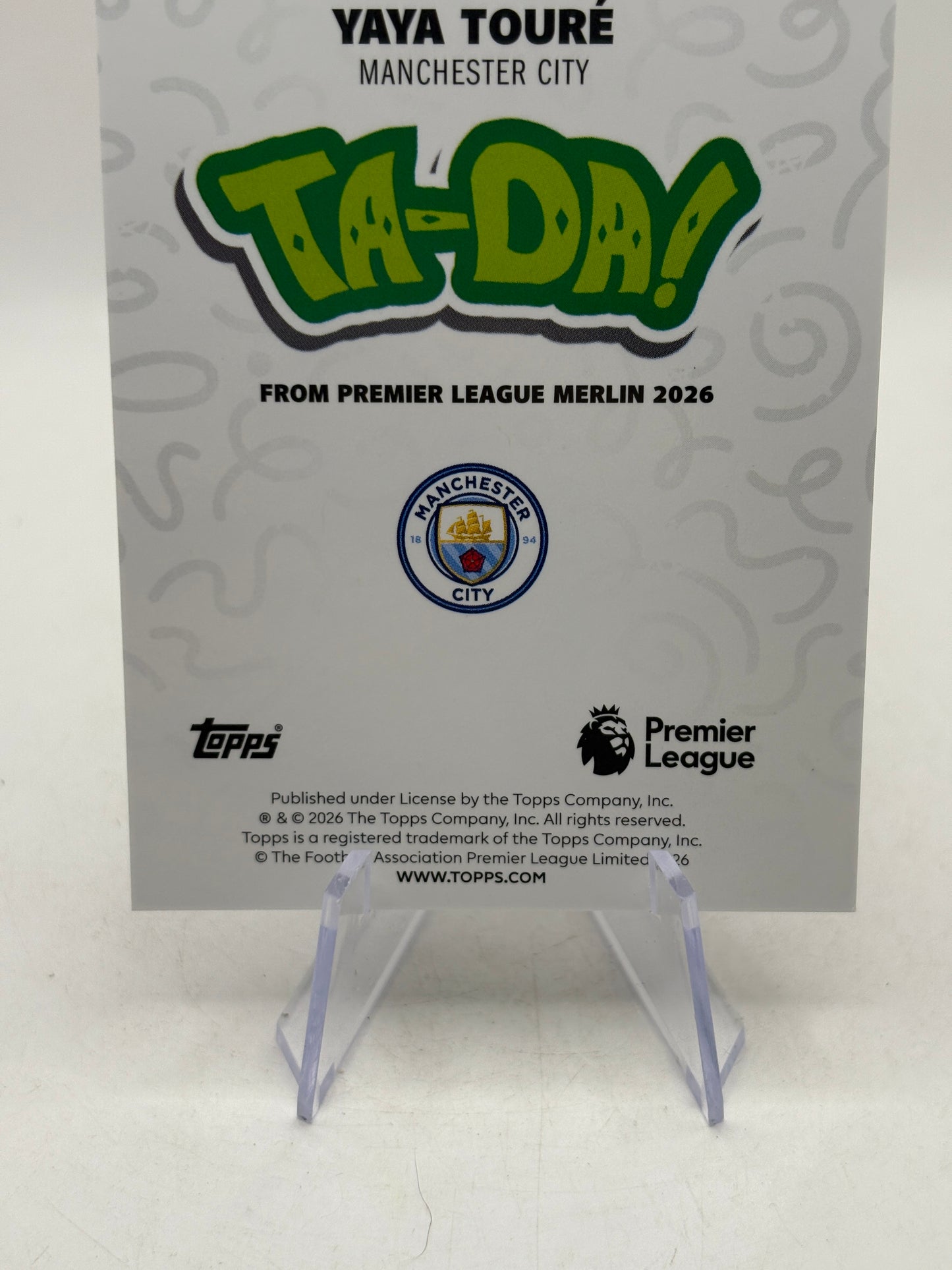2026 Topps Merlin - Ta-Da! Yaya Toure /75 TD-33