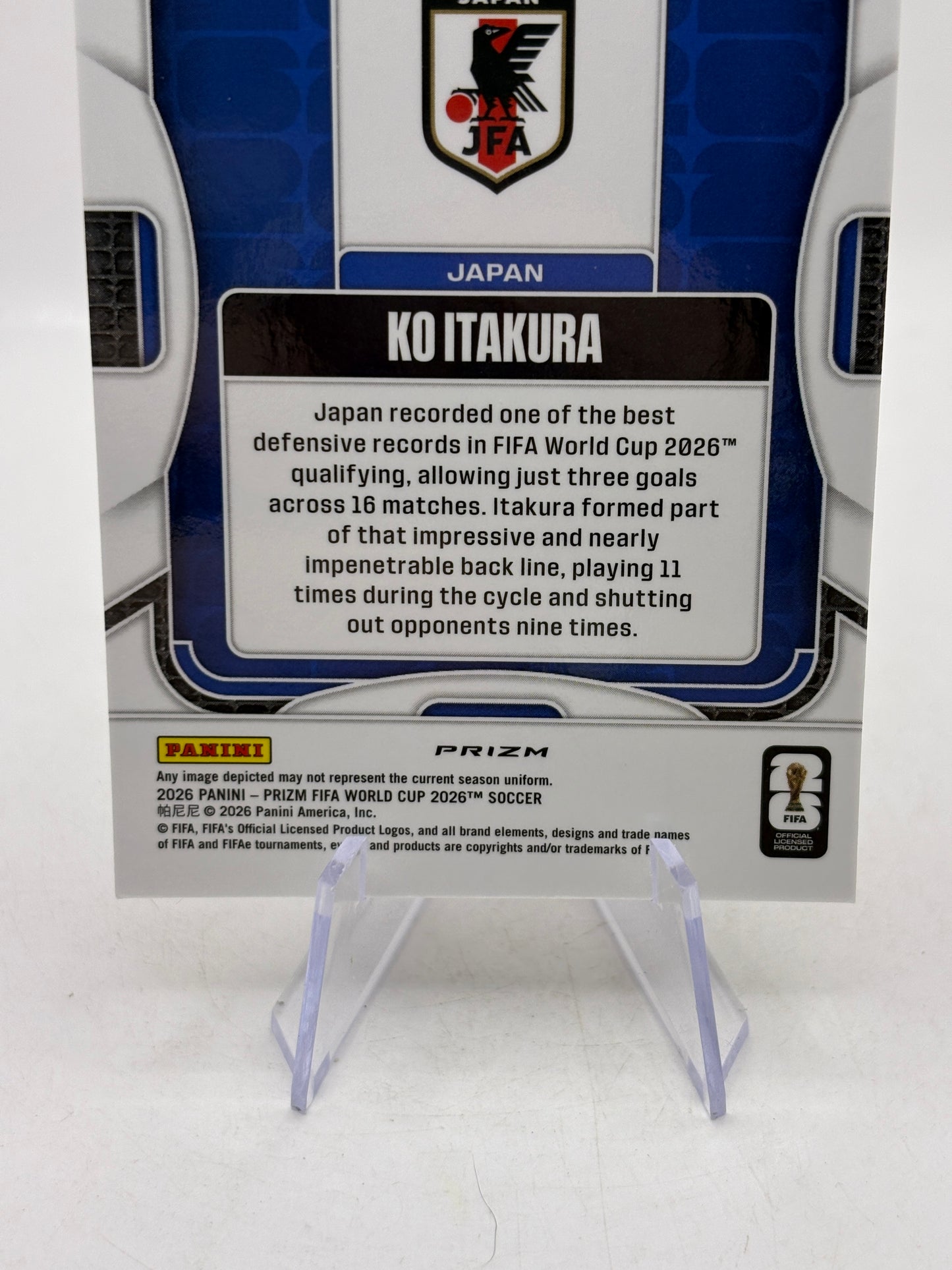 2026 Panini Fifa World Cup - #259 Ko Itakura Choice Giraffe