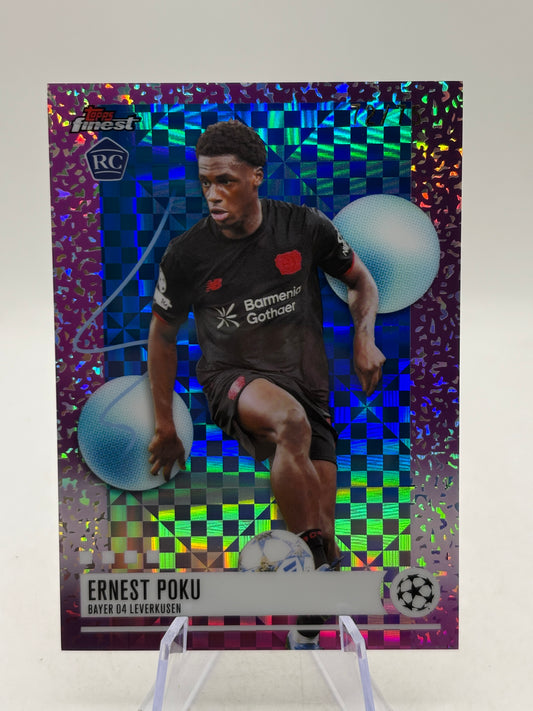 2026 Topps UEFA #241 Ernest Poku 72/75 Pink Rookie