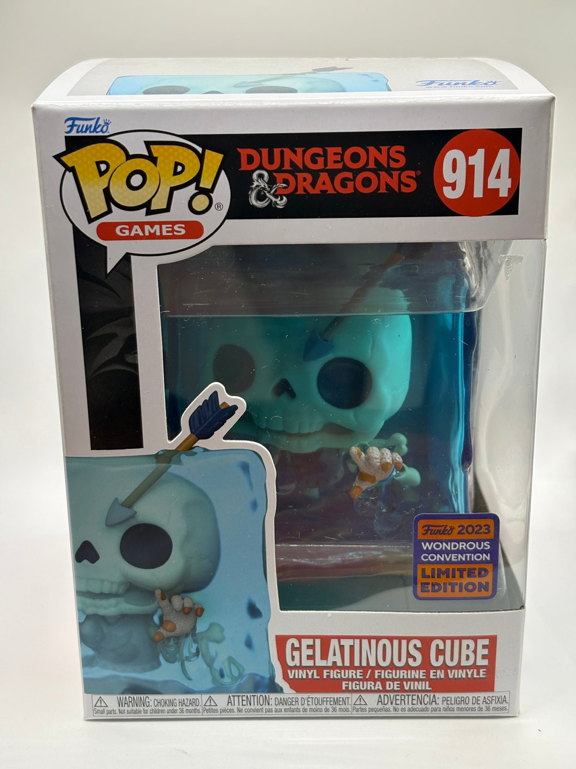 Funko POP! Games Dungeons & Dragons #914 Gelatinous Cube 2023 Wondrous Con FRENLY BRICKS - Open 7 Days