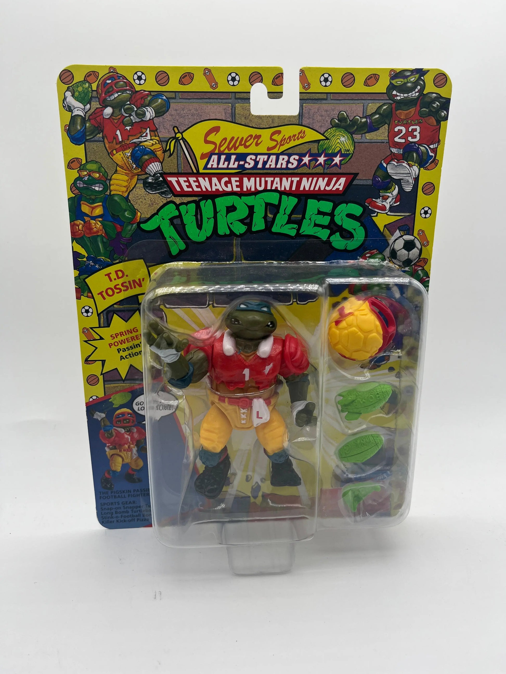 Teenage Mutant Ninja Turtles Retro sewer sports T.D. TOSSIN LEO Action Figure FRENLY BRICKS - Open 7 Days