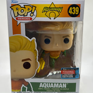 Funko POP! Heroes Aquaman #439 Aquaman 2022 Fall Con FRENLY BRICKS - Open 7 Days