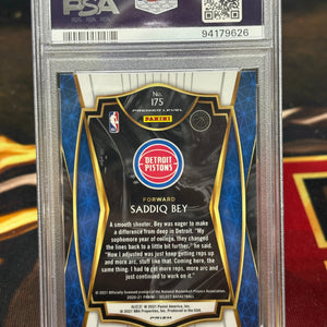 2020 Panini Select Saddiq Bey Red/White/Orange Shimmer PSA 9 FRENLY BRICKS - Open 7 Days