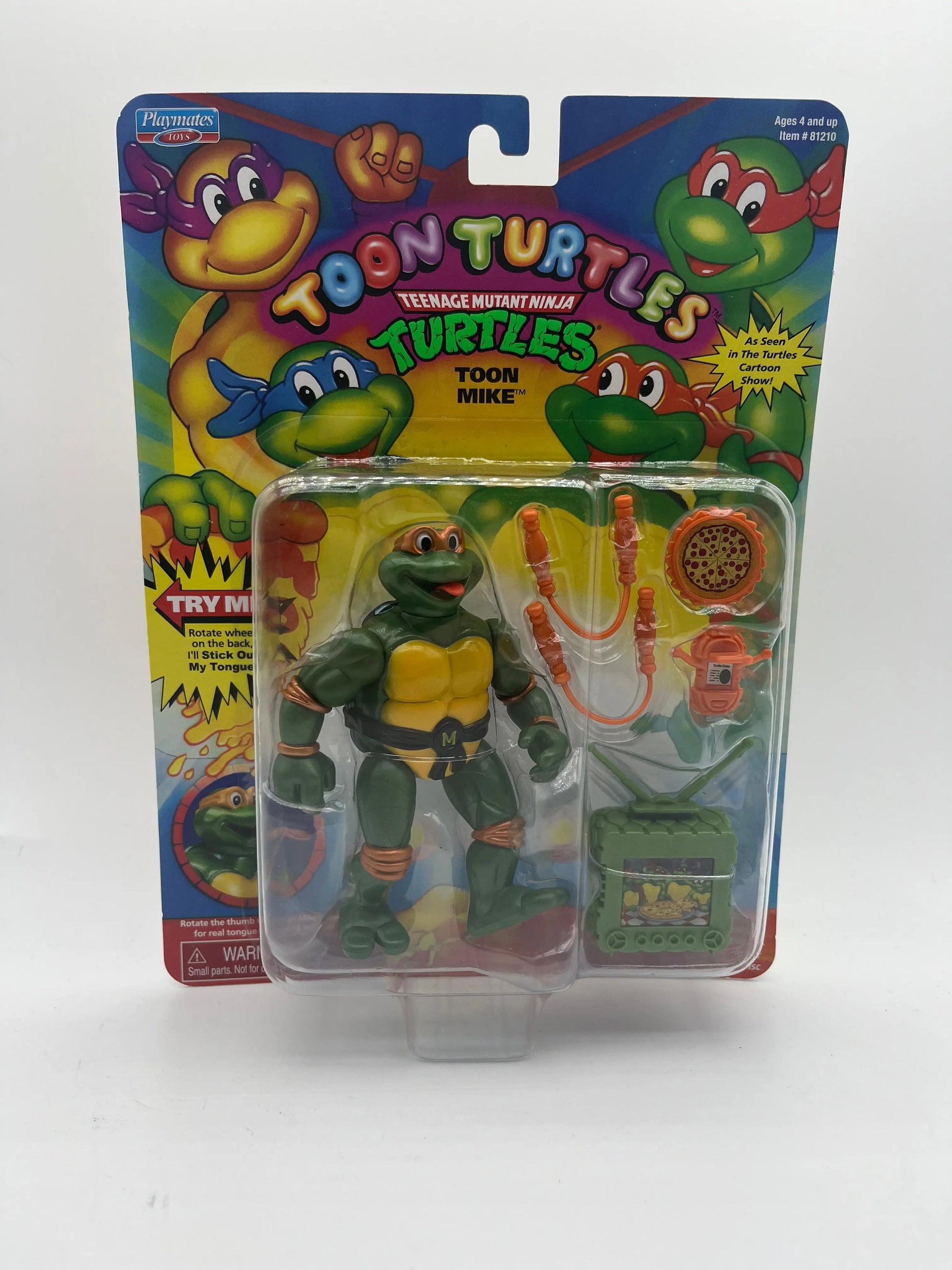 Teenage Mutant Ninja Turtles Classic Collection 4.5 inch Toon Michelangelo TMNT FRENLY BRICKS - Open 7 Days