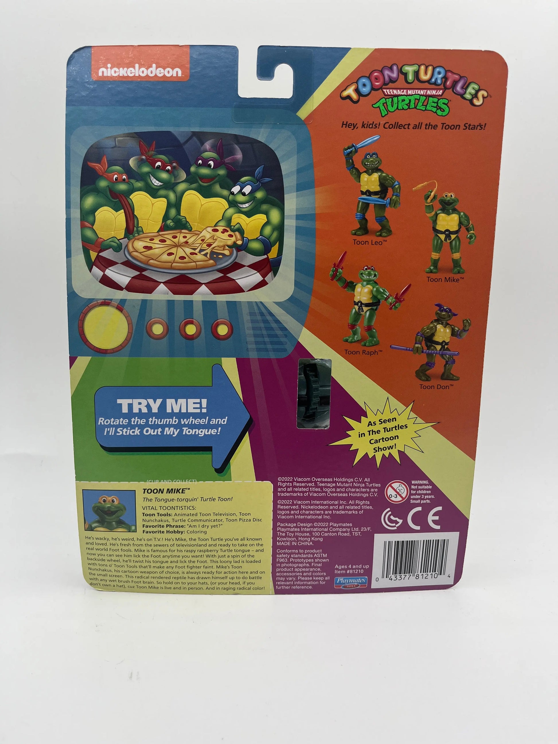 Teenage Mutant Ninja Turtles Classic Collection 4.5 inch Toon Michelangelo TMNT FRENLY BRICKS - Open 7 Days