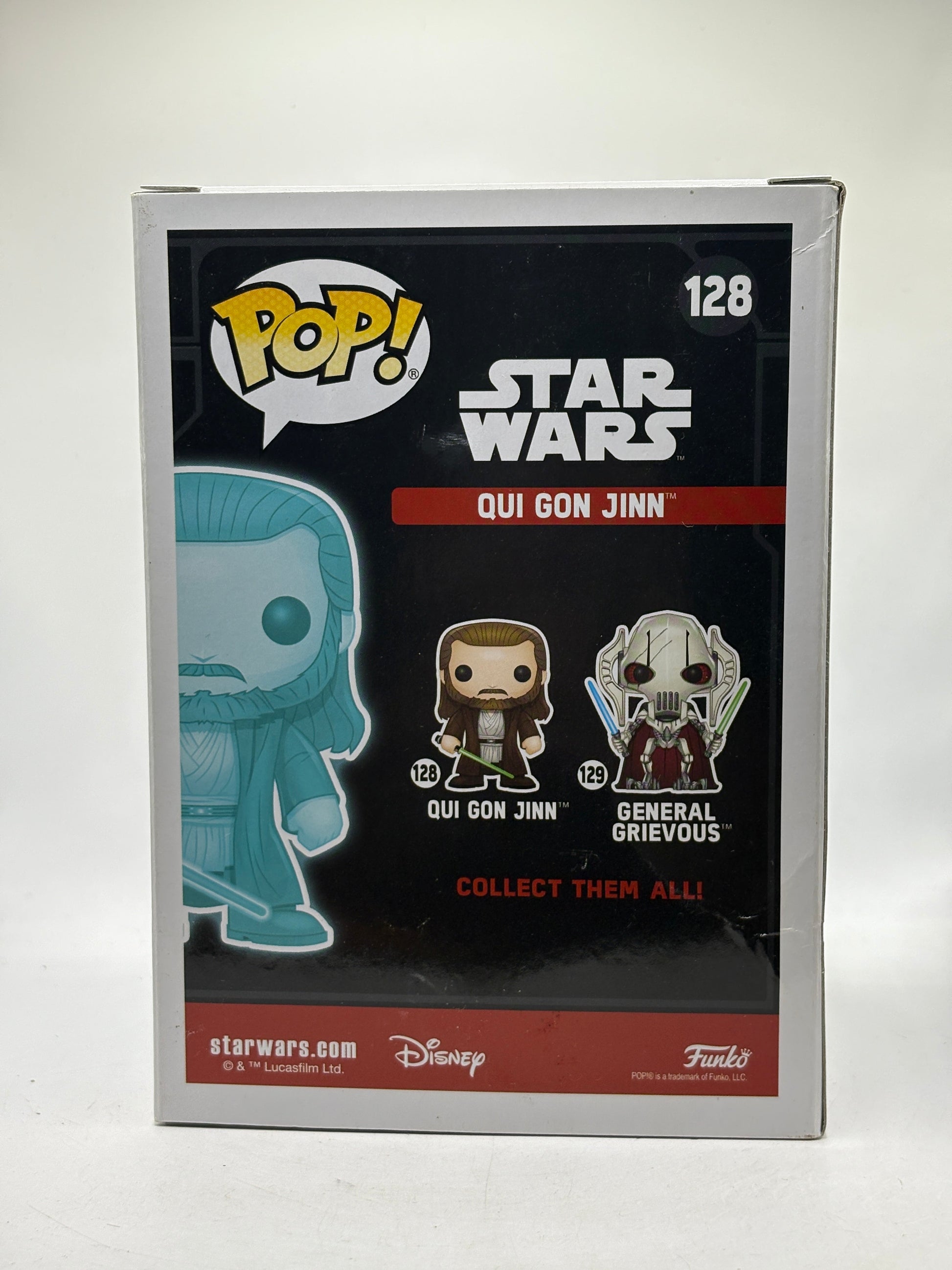 Funko POP! Star Wars #128 Qui Gon Jinn 2017 Galactic Con Glow FRENLY BRICKS - Open 7 Days