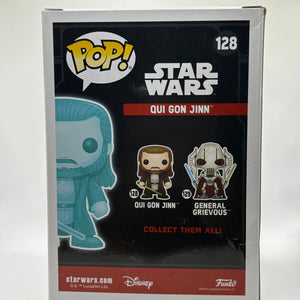 Funko POP! Star Wars #128 Qui Gon Jinn 2017 Galactic Con Glow FRENLY BRICKS - Open 7 Days