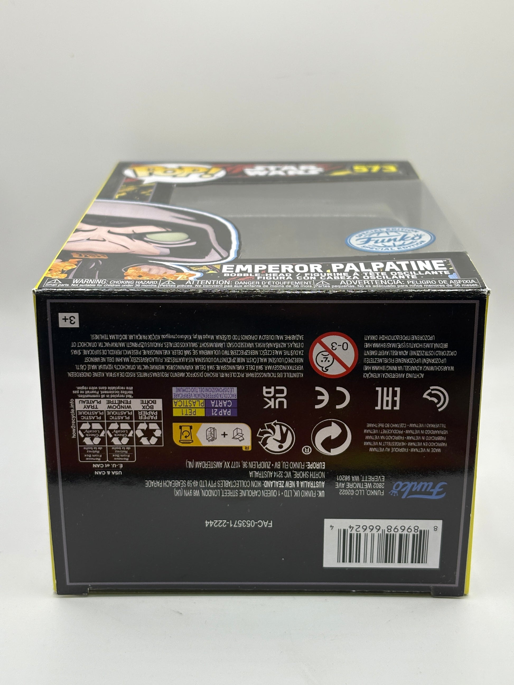 Funko POP! Star Wars #573 Emperor Palpatine Special Edition FRENLY BRICKS - Open 7 Days