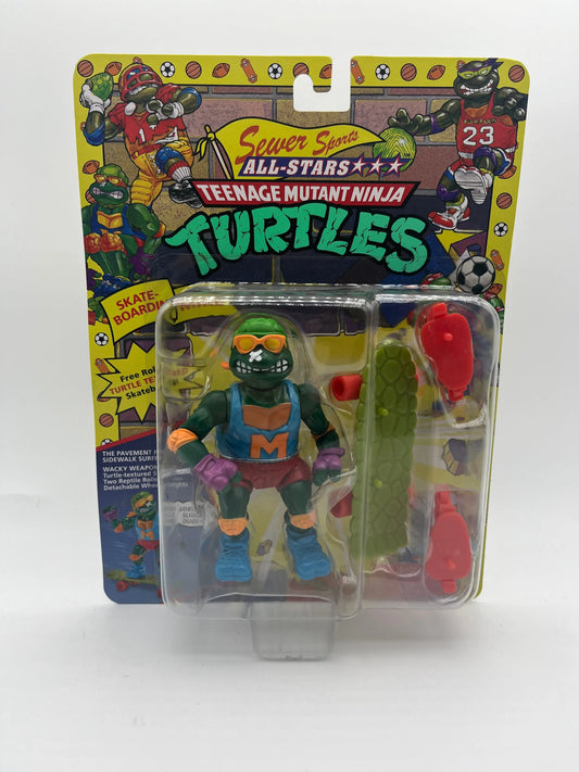 Playmates TMNT Skate Boardin Mike Sewer Sports Retro 40th Anniversary 2023 FRENLY BRICKS - Open 7 Days