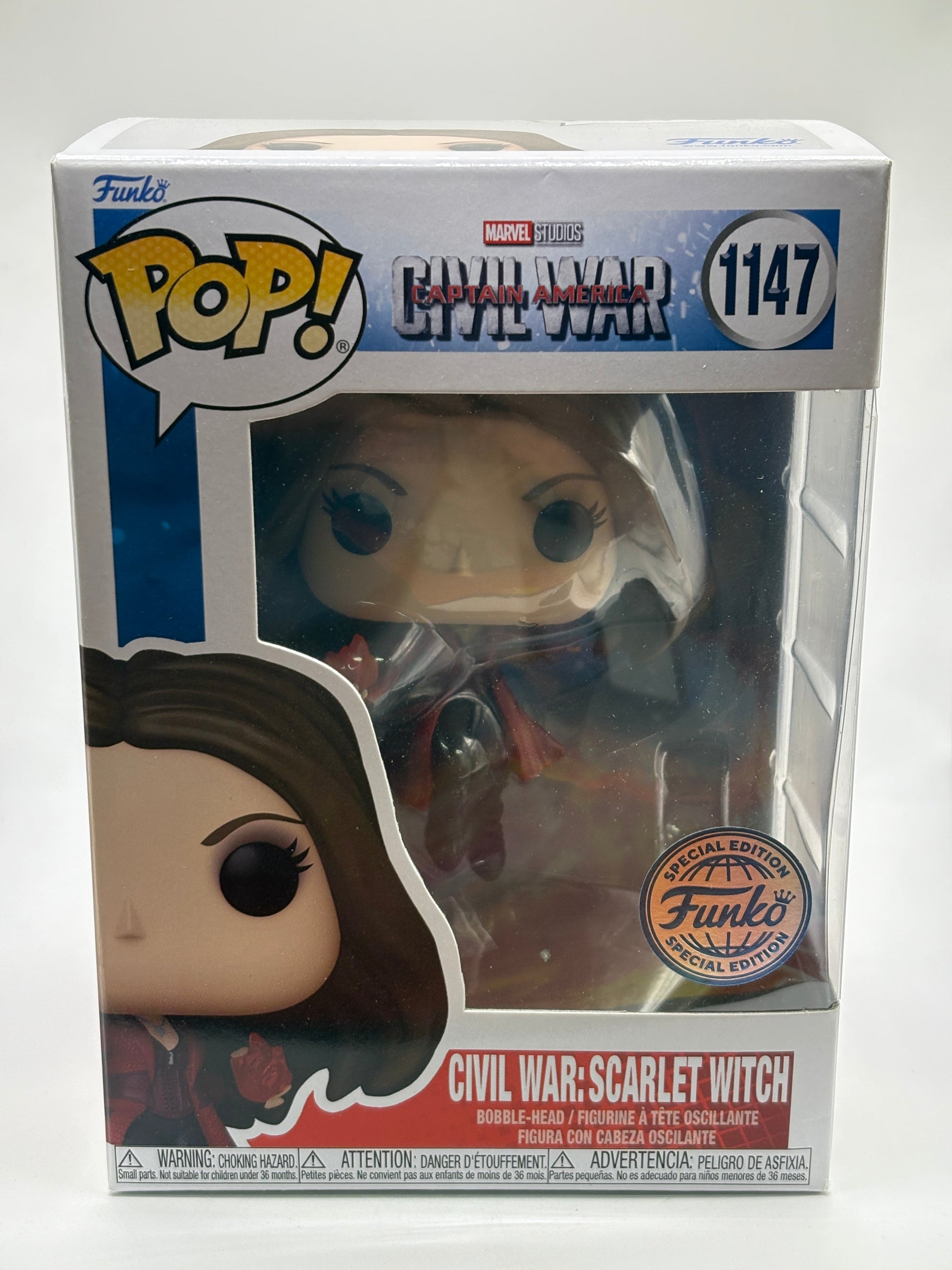 Funko POP! Marvel Captain America Civil War #1147 Civil War: Scarlet Witch Special Edition FRENLY BRICKS - Open 7 Days