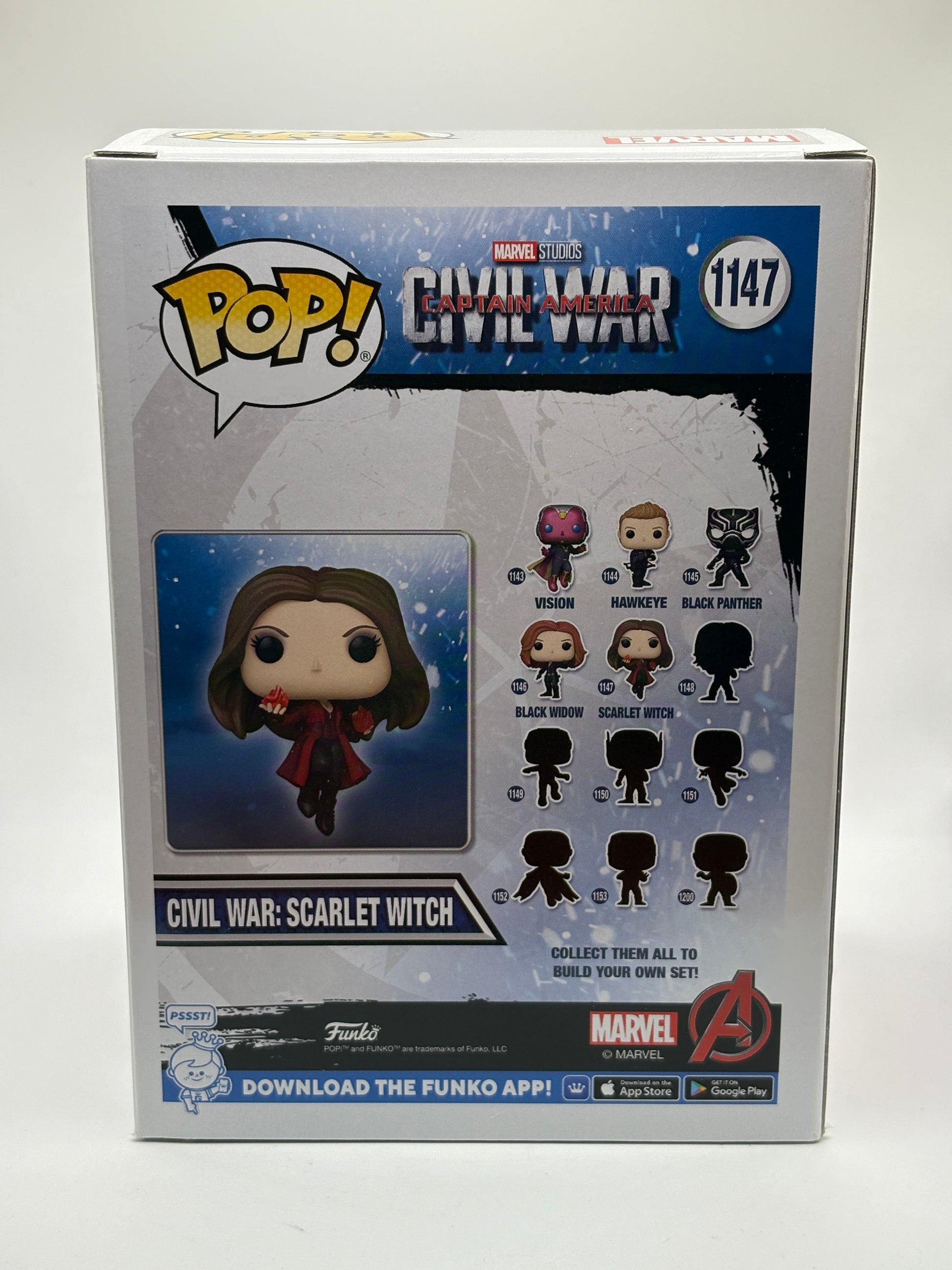 Funko POP! Marvel Captain America Civil War #1147 Civil War: Scarlet Witch Special Edition FRENLY BRICKS - Open 7 Days