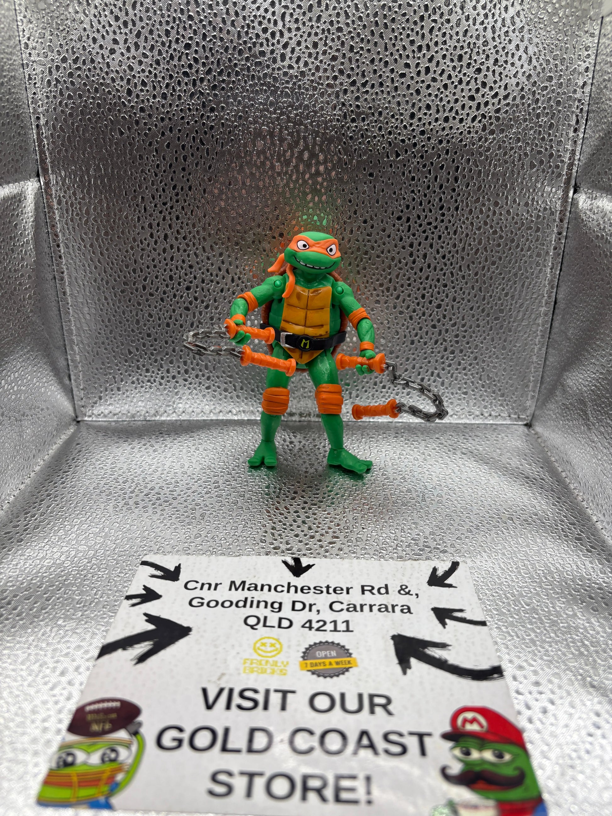 TEENAGE MUTANT NINJA Turtles - Comic Con Turtles Figure - Michelangelo FRENLY BRICKS - Open 7 Days