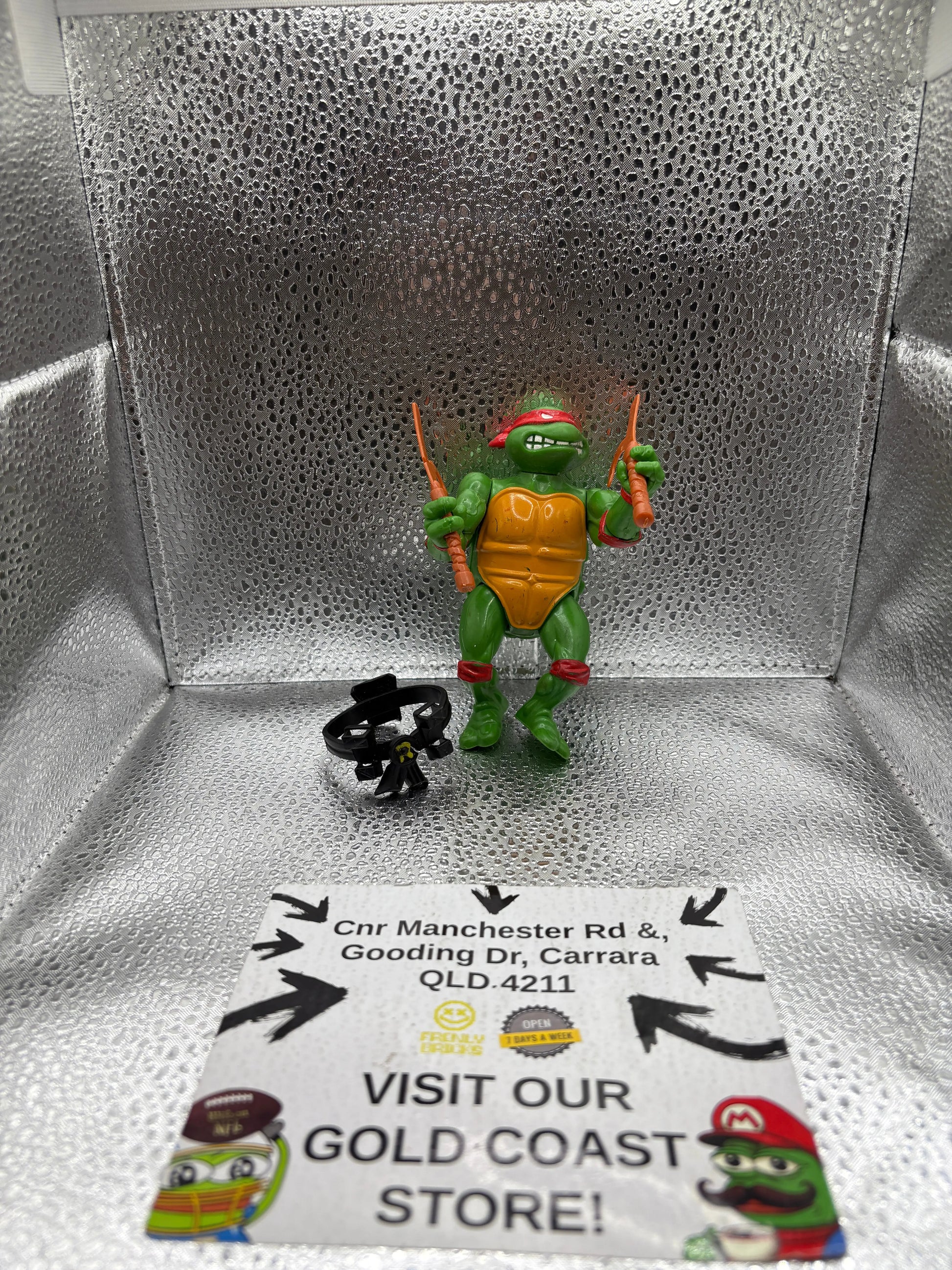 1988 TMNT Raphael Playmates Ninja Turtle FRENLY BRICKS - Open 7 Days