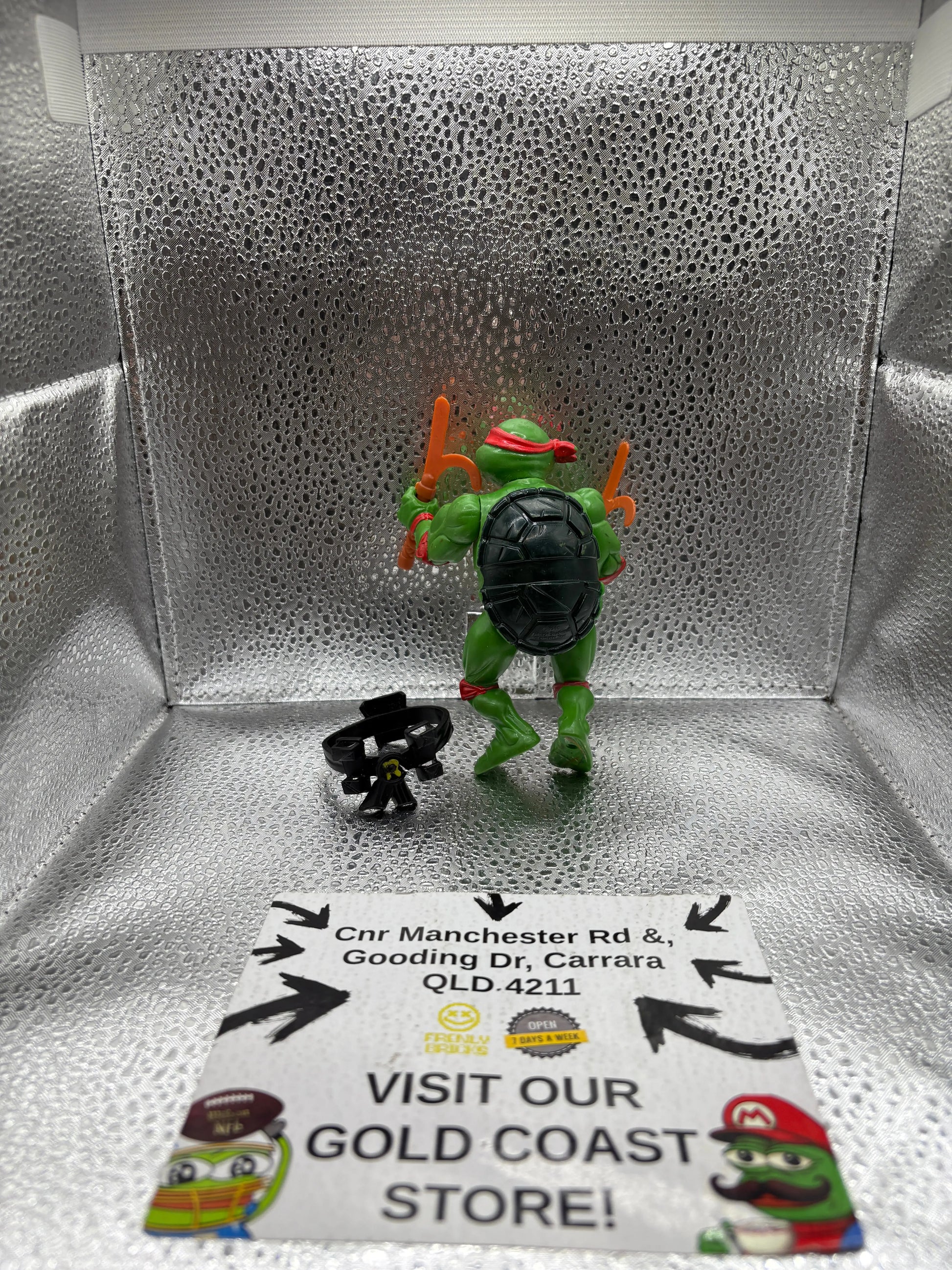 1988 TMNT Raphael Playmates Ninja Turtle FRENLY BRICKS - Open 7 Days